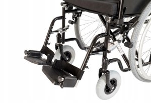Reha Fund Stalowy wózek inwalidzki RF-1 Cruiser Czarny 48cm 6