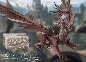 Piececool Metal Puzzle 3D Model - Firestorm Dragon 5