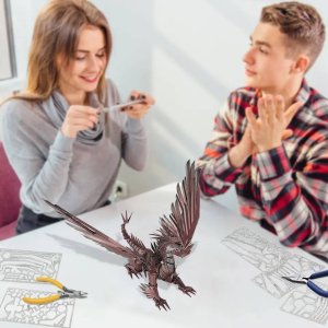 Piececool Metal Puzzle 3D Model - Firestorm Dragon 8