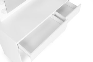 ModernHome Toaletka kosmetyczna z lustrem i oświetleniem 5 szuflad taboret (5019) 6