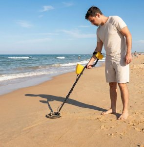 Wykrywacz metali detektor 3 tryby do poszukiwań złota srebra monet pinpoint LCD 2