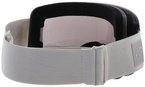 Gogle narciarskie z powłoką lustrzaną uniseks 4F 4FWAW24AGOGU043-11S 2