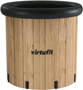 Virtufit Wanna lodowa XXL - 375 litrów - imitacja drewna - z akcesoriami (VF13079) 6