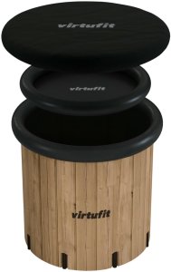 Virtufit Wanna lodowa XXL - 375 litrów - imitacja drewna - z akcesoriami (VF13079) 7