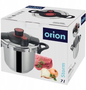 Szybkowar Ciśnieniowy Stalowy 7 L ORION STORM Automatyczne Zamykanie 8