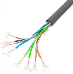Lanberg kabel instalacyjny UTP, kat. 5e, linka CCA, 305m, szary (LCU5-11CC-0305-S) 2