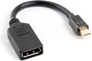 Adapter AV Lanberg DisplayPort Mini - DisplayPort czarny (AD-0003-BK) 1