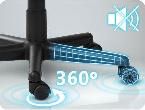 Krzesło biurowe Sofotel 518B Czarno-brązowe 11