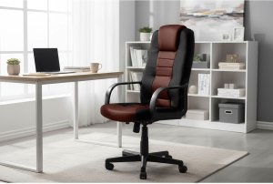 Krzesło biurowe Sofotel 518B Czarno-brązowe 8