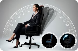 Krzesło biurowe Sofotel 518B Czarno-brązowe 10