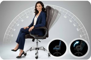 Krzesło biurowe Sofotel 355 Brązowe 12