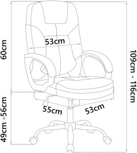 Krzesło biurowe Sofotel 355 Brązowe 14
