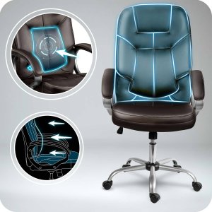 Krzesło biurowe Sofotel 355 Brązowe 4