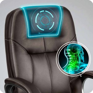 Krzesło biurowe Sofotel 355 Brązowe 6