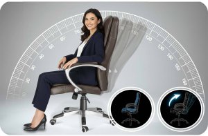 Krzesło biurowe Sofotel 322 Brązowe 11