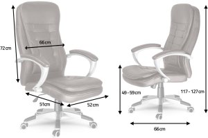 Krzesło biurowe Sofotel 322 Brązowe 15