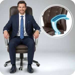 Krzesło biurowe Sofotel 322 Brązowe 5