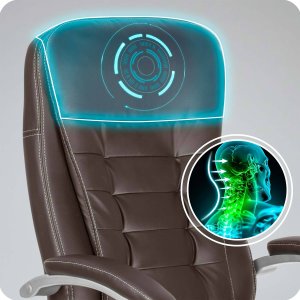 Krzesło biurowe Sofotel 322 Brązowe 6