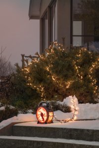 Konstsmide Cable reel, Fairy lights, Black, Red, Plastic, IP44, Black, 1200 bulb(s) 12