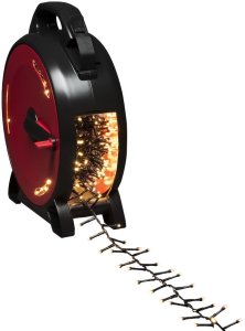 Konstsmide Cable reel, Fairy lights, Black, Red, Plastic, IP44, Black, 1200 bulb(s) 15