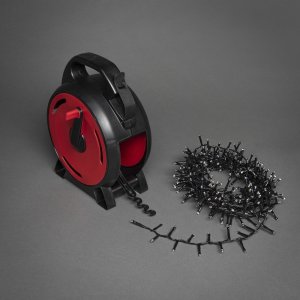 Konstsmide Cable reel, Fairy lights, Black, Red, Plastic, IP44, Black, 1200 bulb(s) 3