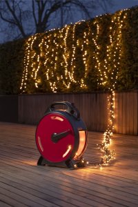 Konstsmide Cable reel, Fairy lights, Black, Red, Plastic, IP44, Black, 1200 bulb(s) 7