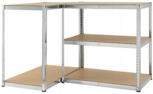 Bauerkraft Regał metalowy magazynowy 180x90x40 cm 11