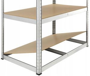 Bauerkraft Regał metalowy magazynowy 180x90x40 cm 4