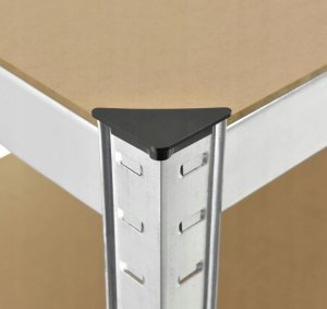 Bauerkraft Regał metalowy magazynowy 180x90x40 cm 8