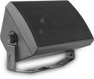 Zestaw czarnych głośników naściennych 16x 4'' ze wzmacniaczem 6 strefowym one size 17