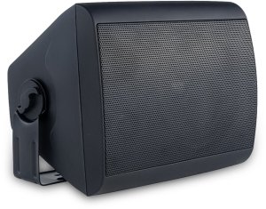 Zestaw czarnych głośników naściennych 8x 4'' ze wzmacniaczem one size 16