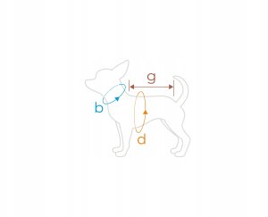 JACKET FOR DOGS FLUO BLACK. WHITE 50 6