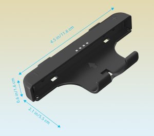 JYS 2x Uchwyt Grip na Joy-Con Pionowy + Pasek do Nintendo Switch 2 Czarny (SB11088) 9