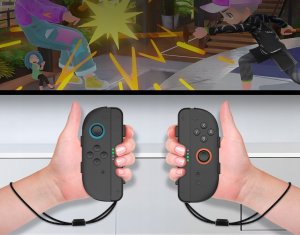JYS 2x Uchwyt Grip na Joy-Con Pionowy + Pasek do Nintendo Switch 2 Czarny (SB11088) 10