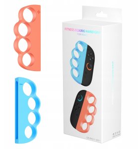 2x Uchwyt Bokserski Box Na Joy-con Nintendo Switch 2 / Nsw2 / Fitness Boxing / Jys-ns2298 / Niebieski - Pomarańczowy 2