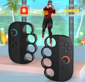 2x Uchwyt Bokserski Box Na Joy-con Nintendo Switch 2 / Nsw2 / Fitness Boxing / Jys-ns2298 / Czarny 4