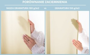 Zasłona gotowa CARLI na taśmie gładka 200x250 kremowa do salonu Restilo 10