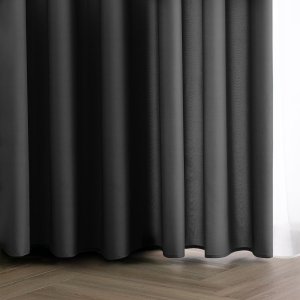 Zasłona gotowa CARLI na taśmie gładka 140x270 stalowa do salonu Restilo 6