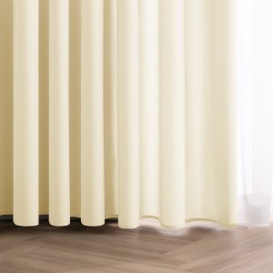 Zasłona gotowa CARLI na taśmie gładka 200x270 kremowa do salonu Restilo 6