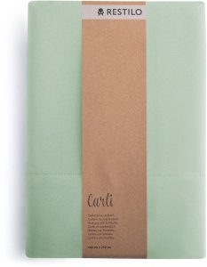 Zasłona gotowa CARLI na taśmie gładka 140x270 miętowa do salonu Restilo 9