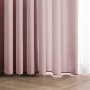 Zasłona gotowa CARLI na taśmie gładka 200x270 pudrowy róż salon Restilo 6