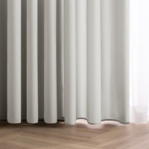 Zasłona gotowa CARLI na taśmie gładka 200x250 szara do salonu Restilo 6