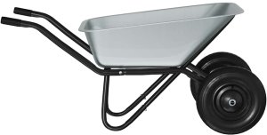vidaXL Wózek Srebrny i czarny 137 x 60 x 65,5 cm Stal 6