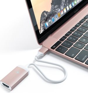 Adapter USB Satechi USB Type-C - HDMI, 4K różowo-złoty (ST-TC4KHAR) 4
