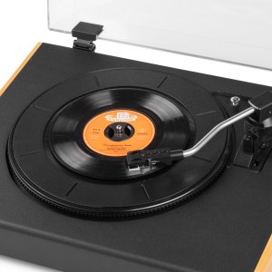Gramofon z głośnikami vintage RP335BB jasny brąz Audizio one size 10