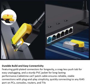 Cabletime Kabel Cat7 S/STP, 10m, czarny 3
