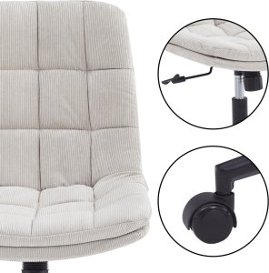 Krzesło biurowe Kontrasto Comfi KTB205 Beżowe 3