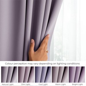 Zasłona blackout 90% na taśmie z szarfą 200x270 cm pudrowy róż Restilo 4