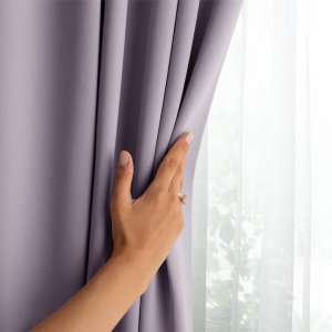 Zasłona blackout 90% na taśmie z szarfą 200x270 cm pudrowy róż Restilo 7