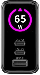 Mobile Origin 65W GaN Display Charger PW20 - 2x USB-C + USB-A 2